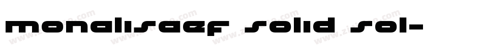 monalisaef solid sol字体转换